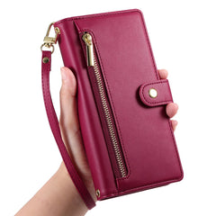 For Huawei nova 14 Ultra 5G Case Zipper Pocket Wallet Leather Phone Cover with Straps