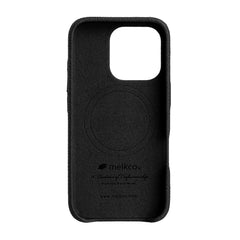 Étui magnétique MELKCO pour iPhone 16 Pro Max en cuir de vache véritable et PC 