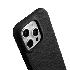 Étui magnétique MELKCO pour iPhone 16 Pro Max en cuir de vache véritable et PC 