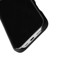 Étui magnétique MELKCO pour iPhone 16 Pro Max en cuir de vache véritable et PC 