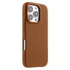 Étui magnétique MELKCO pour iPhone 16 Pro Max en cuir de vache véritable et PC 