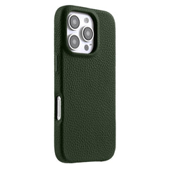 Étui magnétique MELKCO pour iPhone 16 Pro Max en cuir de vache véritable et PC 