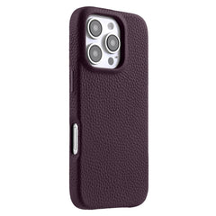 Étui magnétique MELKCO pour iPhone 16 Pro Max en cuir de vache véritable et PC 