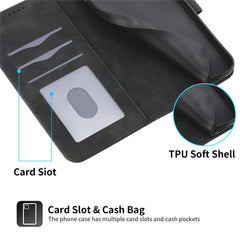 DIERFENG DF-03 For Huawei nova 14 Pro 5G Case Lines Imprint Wallet Leather Phone Cover with Wrist Strap