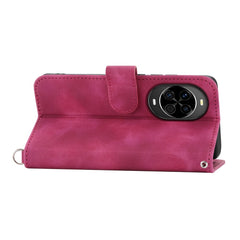 Für Huawei nova 14 5G Hülle Blumenmuster PU Leder Brieftasche Handyhülle mit Riemen 