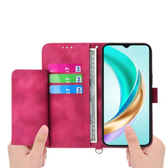 For Huawei nova 14 Pro 5G Case Flower Pattern PU Leather Wallet Phone Cover with Strap