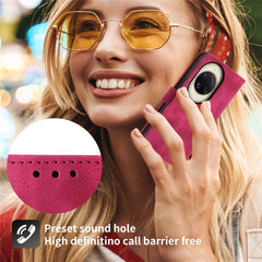 For Huawei nova 14 Ultra 5G Case Flower Pattern PU Leather Wallet Phone Cover with Strap