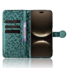 For Huawei nova 14 Ultra 5G Wallet Case Dot Pattern Imprint PU Leather Phone Cover with Wrist Strap