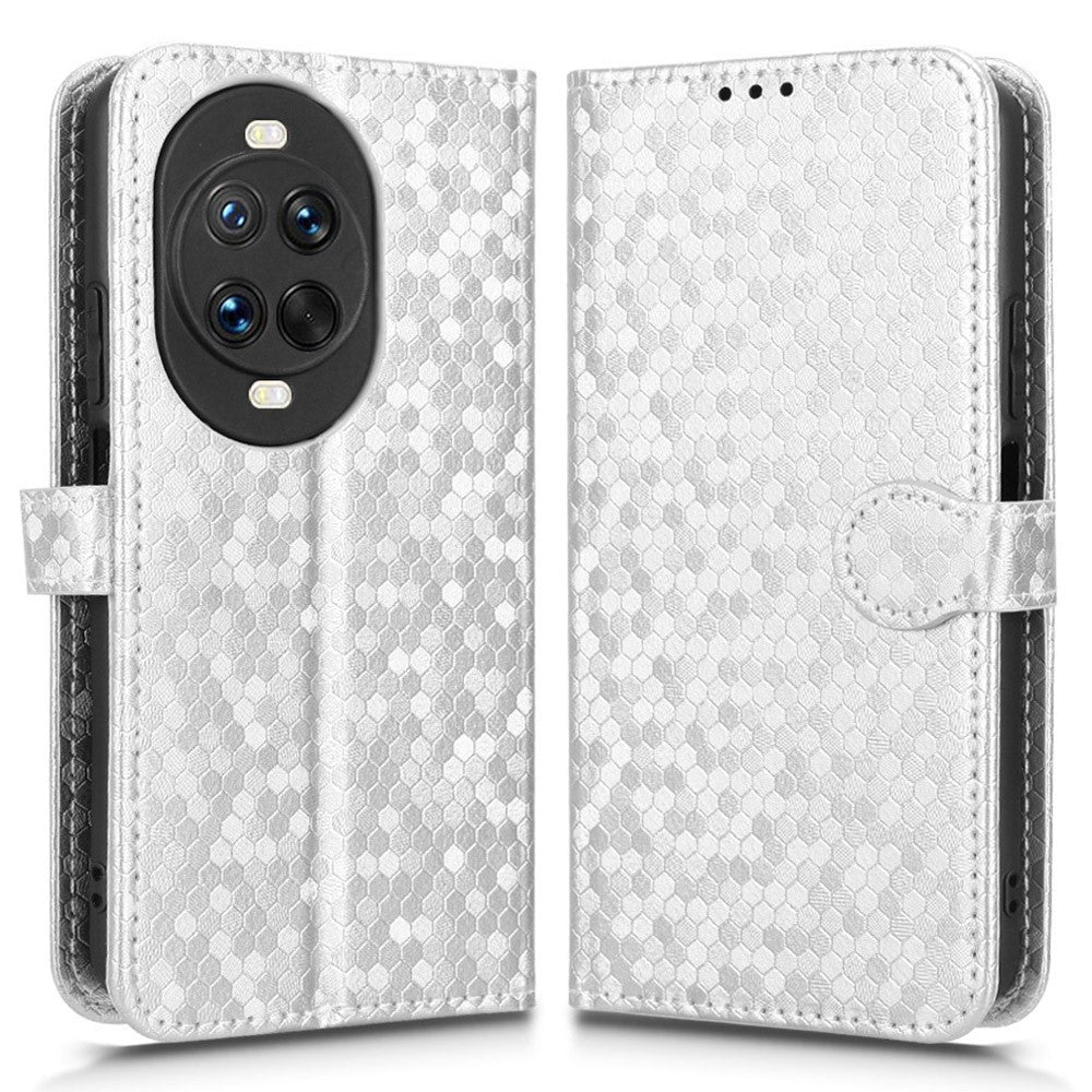 Étui portefeuille en cuir PU avec dragonne pour Huawei Nova 14 5G, motif à pois 