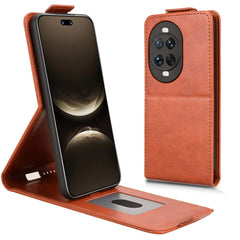 Étui à rabat vertical en cuir avec support magnétique pour Huawei Nova 14 5G et porte-cartes 