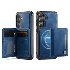 For Samsung Galaxy S24 / Galaxy S25 Case AUTSPACE A13 Vintage Leather Back Cover with Magnetic Detachable Card Bag