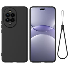 For Huawei nova 14 Pro 5G Liquid Silicone Case Phone Back Cover with Hand Strap
