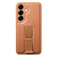 For Samsung Galaxy S24 / Galaxy S25 Magnetic Case CASENEO Wristband PU Leather + PC Shockproof Phone Cover