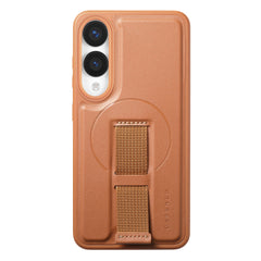 For Samsung Galaxy S25 Edge Magnetic Case CASENEO Wristband PU Leather + PC Shockproof Phone Cover
