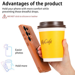 For Samsung Galaxy S25 Ultra Magnetic Case CASENEO Wristband PU Leather + PC Shockproof Phone Cover