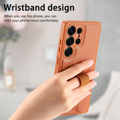 For Samsung Galaxy S25 Ultra Magnetic Case CASENEO Wristband PU Leather + PC Shockproof Phone Cover