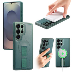 For Samsung Galaxy S25 Ultra Magnetic Case CASENEO Wristband PU Leather + PC Shockproof Phone Cover