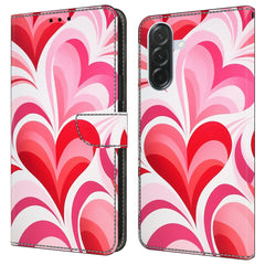 Für Samsung Galaxy A36 5G Hülle Brieftasche Stand Muster Druck PU Leder Flip Phone Cover 