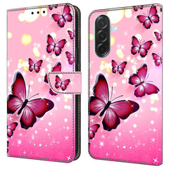 Für Samsung Galaxy A36 5G Hülle Brieftasche Stand Muster Druck PU Leder Flip Phone Cover 