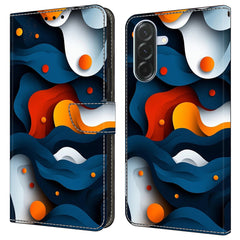 Für Samsung Galaxy A36 5G Hülle Brieftasche Stand Muster Druck PU Leder Flip Phone Cover 