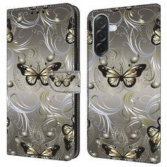 Für Samsung Galaxy A36 5G Hülle Brieftasche Stand Muster Druck PU Leder Flip Phone Cover 