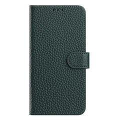 For Samsung Galaxy S25 Case Wallet Stand Litchi Texture Genuine Cow Leather Flip Phone Cover