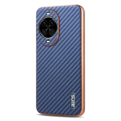 Coque AZNS pour Huawei Nova 14 5G, coque en fibre de carbone galvanisée, étui en PU + TPU 