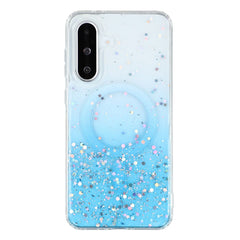 For Samsung Galaxy A56 5G Case Compatible with MagSafe Sparkle Epoxy TPU + Acrylic Phone Cover