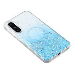 For Samsung Galaxy A56 5G Case Compatible with MagSafe Sparkle Epoxy TPU + Acrylic Phone Cover