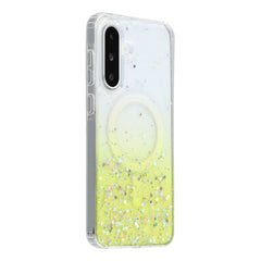 For Samsung Galaxy A56 5G Case Compatible with MagSafe Sparkle Epoxy TPU + Acrylic Phone Cover