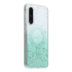 For Samsung Galaxy A56 5G Case Compatible with MagSafe Sparkle Epoxy TPU + Acrylic Phone Cover