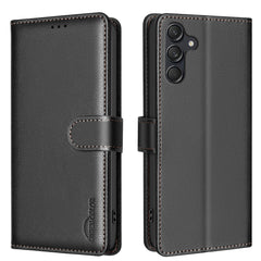 Étui portefeuille en cuir pour Samsung Galaxy S25 FE BINFEN COLOR BF32 avec blocage RFID 