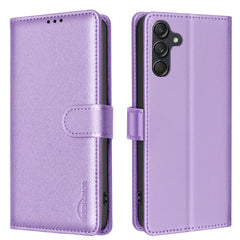 Étui portefeuille en cuir pour Samsung Galaxy S25 FE BINFEN COLOR BF32 avec blocage RFID 