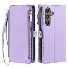 Coque portefeuille en cuir TPU et PU pour Samsung Galaxy S25 FE avec dragonne 