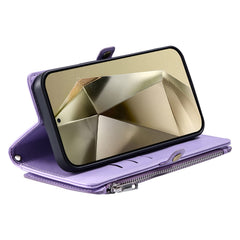 Coque portefeuille en cuir TPU et PU pour Samsung Galaxy S25 FE avec dragonne 