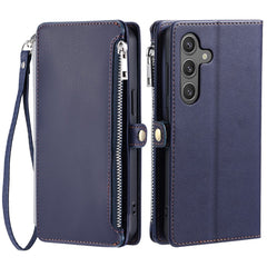 Coque portefeuille en cuir TPU et PU pour Samsung Galaxy S25 FE avec dragonne 