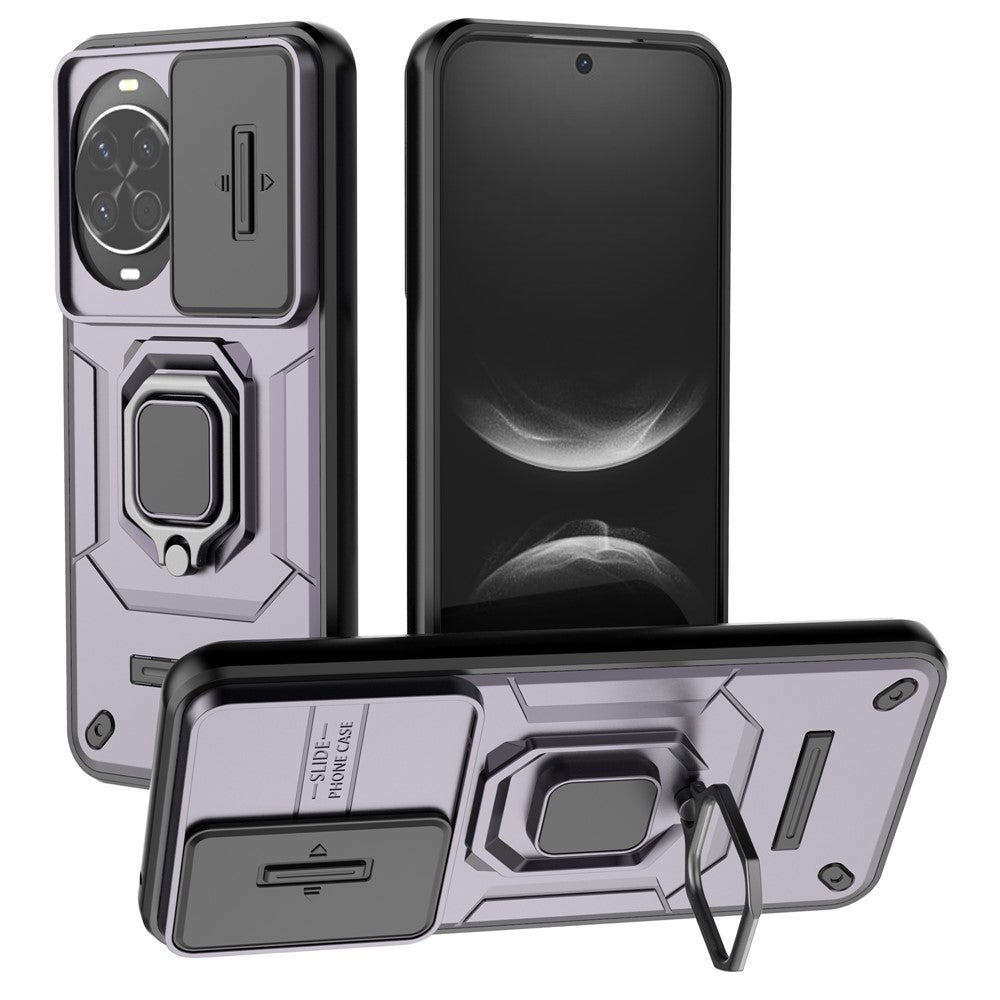 Coque de protection en PC et TPU pour Huawei Nova 14 5G avec béquille et protection d'objectif 