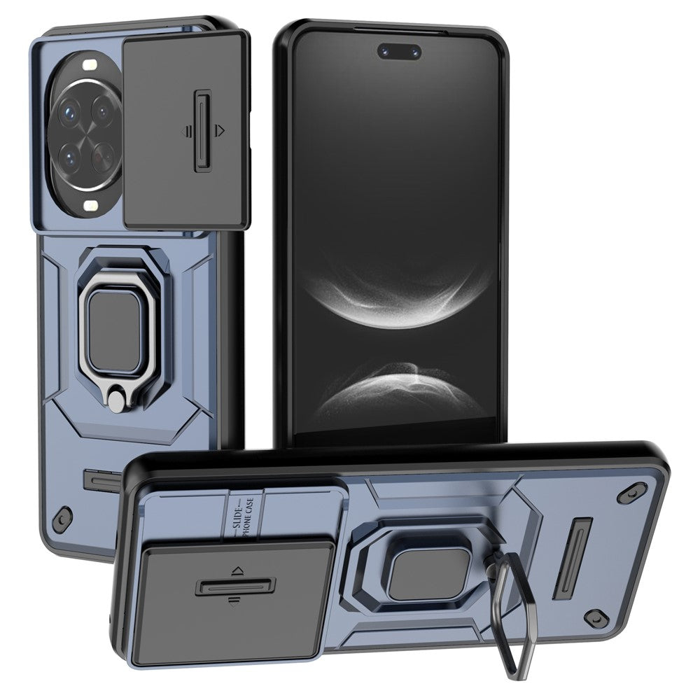 For Huawei nova 14 Pro 5G Case PC + TPU Kickstand Phone Protector with Lens Cover