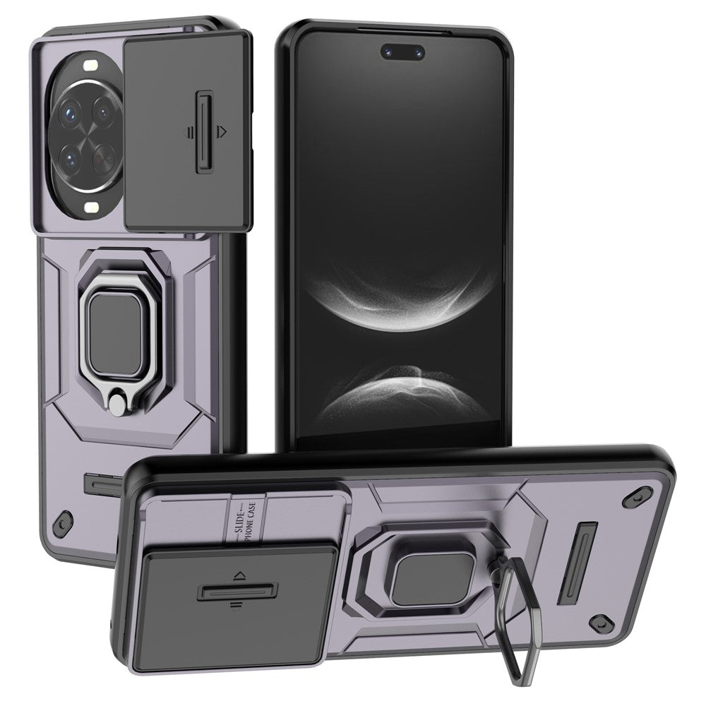 Coque de protection en PC et TPU pour Huawei Nova 14 Pro 5G avec béquille et protection d'objectif 