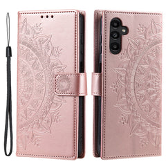 Étui portefeuille en cuir PU avec dragonne pour Samsung Galaxy S25 FE, motif totem imprimé 