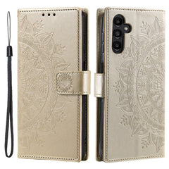 Étui portefeuille en cuir PU avec dragonne pour Samsung Galaxy S25 FE, motif totem imprimé 
