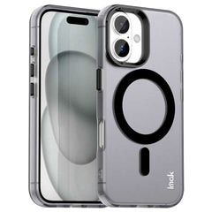 IMAK For iPhone 16 Case Compatible with MagSafe Candy Color Anti Drop TPU + PET Back Cover