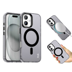IMAK For iPhone 16 Case Compatible with MagSafe Candy Color Anti Drop TPU + PET Back Cover