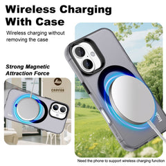 IMAK For iPhone 16 Case Compatible with MagSafe Candy Color Anti Drop TPU + PET Back Cover