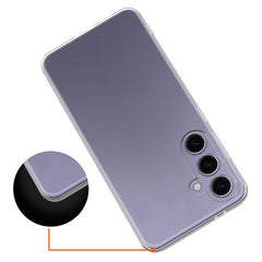 Coque arrière ultra fine et flexible en TPU transparent pour Samsung Galaxy S25 FE 