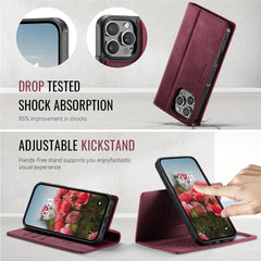 CASEME C49 For iPhone 16 Pro Max Case Compatible with MagSafe RFID Blocking Detachable Wallet Leather Phone Cover
