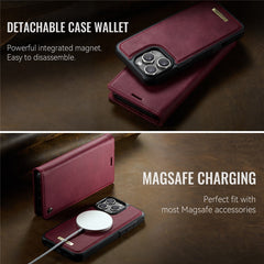 CASEME C49 For iPhone 16 Pro Max Case Compatible with MagSafe RFID Blocking Detachable Wallet Leather Phone Cover