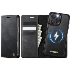 CASEME C49 For iPhone 16 Pro Max Case Compatible with MagSafe RFID Blocking Detachable Wallet Leather Phone Cover