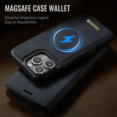 For iPhone 16 Pro Case CASEME C49  Compatible with MagSafe RFID Blocking Detachable Wallet Leather Phone Cover