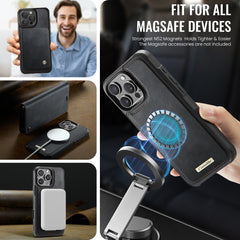 For iPhone 16 Pro Case CASEME C49  Compatible with MagSafe RFID Blocking Detachable Wallet Leather Phone Cover